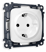 Розетка с заземлением, без рамки Ambrella Volt MO MO106010 цвет Белый