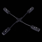 Соединитель X-образный для треков ST-Luce ST006 ST006.469.00 цвет арматуры Черный-1