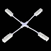 Соединитель X-образный для треков ST-Luce ST006 ST006.569.00 цвет арматуры Белый-1