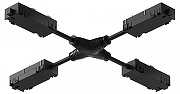 Токопровод X-образный центральный Denkirs SMART UNI TR2116-BK цвет арматуры Черный