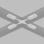 Токопровод X-образный центральный Denkirs SMART UNI TR2116-WH цвет арматуры Белый-1