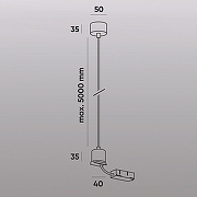 Токопровод концевой Denkirs SMART Base TR2124-BK цвет арматуры Черный-6