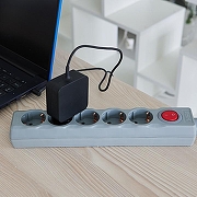 Удлинитель с выключателем Uniel S-Gsu5 UL-00001746 цвет Серый-1