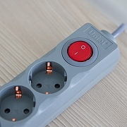 Удлинитель с выключателем Uniel S-Gsu5 UL-00001746 цвет Серый-3