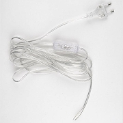 Сетевой провод с выключателем Uniel UCX-C12/01A UL-00007235 цвет Прозрачный