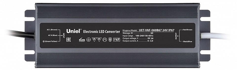 Блок питания с проводом Uniel UET-VAF UL-00009366 