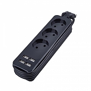 Удлинитель Uniel Travel UL-00011137 цвет Черный-1