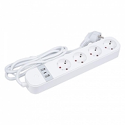 Удлинитель с выключателем Uniel UL-00011386 цвет Белый-1