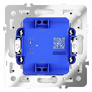 Выключатель одноклавишный с подсветкой без рамки Voltum S70 VLS010201 цвет Белый-3