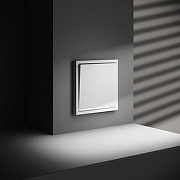 Выключатель одноклавишный с подсветкой без рамки Voltum S70 VLS010202 цвет Белый-4