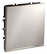 Выключатель одноклавишный с подсветкой без рамки Voltum S70 VLS010203 цвет Серый