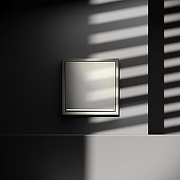 Выключатель одноклавишный с подсветкой без рамки Voltum S70 VLS010204 цвет Бежевый-6