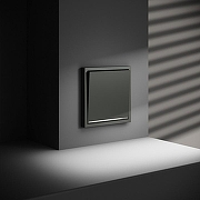 Выключатель одноклавишный с подсветкой без рамки Voltum S70 VLS010206 цвет Серебро-4