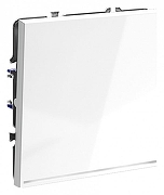 Выключатель проходной одноклавишный с подсветкой без рамки Voltum S70 VLS010401 цвет Белый