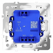 Выключатель проходной одноклавишный с подсветкой без рамки Voltum S70 VLS010401 цвет Белый-3
