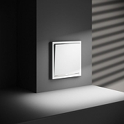 Выключатель проходной одноклавишный с подсветкой без рамки Voltum S70 VLS010402 цвет Белый-4