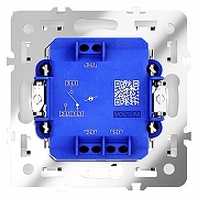 Выключатель проходной одноклавишный с подсветкой без рамки Voltum S70 VLS010403 цвет Серый-3