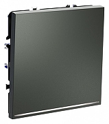 Выключатель проходной одноклавишный с подсветкой без рамки Voltum S70 VLS010406 цвет Серебро