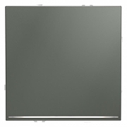 Выключатель проходной одноклавишный с подсветкой без рамки Voltum S70 VLS010406 цвет Серебро-1