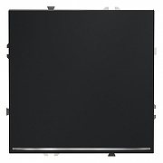 Выключатель проходной одноклавишный с подсветкой без рамки Voltum S70 VLS010407 цвет Графит-1