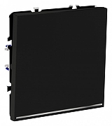 Выключатель проходной одноклавишный с подсветкой без рамки Voltum S70 VLS010408 цвет Черный