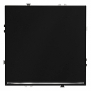 Выключатель проходной одноклавишный с подсветкой без рамки Voltum S70 VLS010408 цвет Черный-1