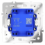 Выключатель двухклавишный без рамки Voltum S70 VLS020101 цвет Белый-2