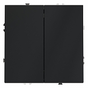 Выключатель двухклавишный без рамки Voltum S70 VLS020107 цвет Графит-1