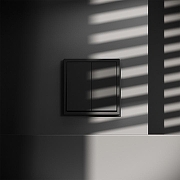 Выключатель двухклавишный без рамки Voltum S70 VLS020108 цвет Черный-6