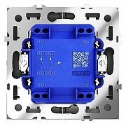 Выключатель двухклавишный с подсветкой без рамки Voltum S70 VLS020207 цвет Графит-3