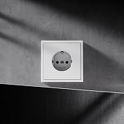 Выключатель проходной двухклавишный без рамки Voltum S70 VLS020305 цвет Сталь-4