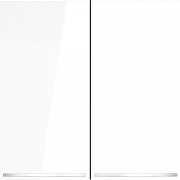 Выключатель проходной двухклавишный с подсветкой без рамки Voltum S70 VLS020401 цвет Белый-2