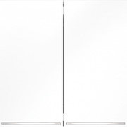 Выключатель проходной двухклавишный с подсветкой без рамки Voltum S70 VLS020402 цвет Белый-2