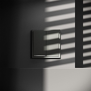 Выключатель проходной двухклавишный с подсветкой без рамки Voltum S70 VLS020406 цвет Серебро-5