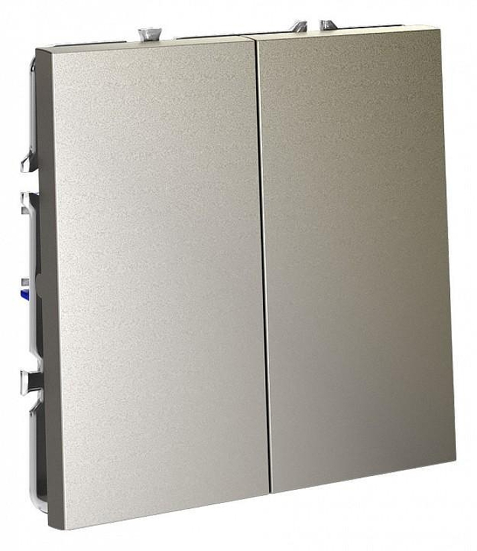 Выключатель двухклавишный без рамки Voltum S70 VLS020604 