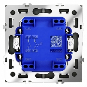 Выключатель двухклавишный без рамки Voltum S70 VLS020608 цвет Черный-3