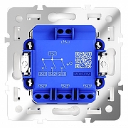 Выключатель трехклавишный без рамки Voltum S70 VLS030101 цвет Белый-3