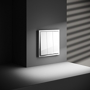 Выключатель трехклавишный без рамки Voltum S70 VLS030101 цвет Белый-4