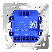 Выключатель трехклавишный без рамки Voltum S70 VLS030102 цвет Белый-3