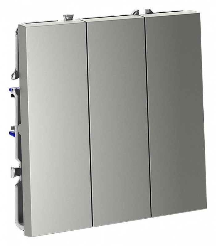 Выключатель трехклавишный без рамки Voltum S70 VLS030105 