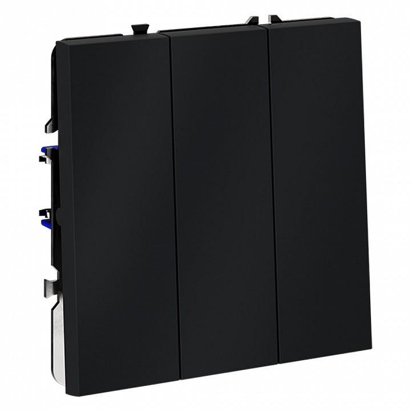 Выключатель трехклавишный без рамки Voltum S70 VLS030107 