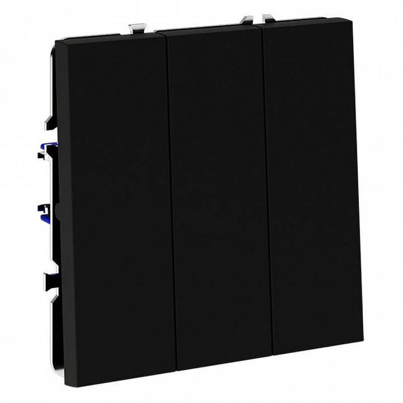 Выключатель трехклавишный без рамки Voltum S70 VLS030108 