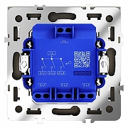 Выключатель трехклавишный без рамки Voltum S70 VLS030108 цвет Черный-3
