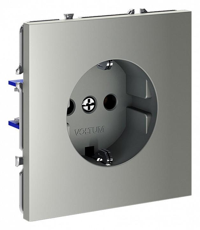 Розетка с заземлением, без рамки Voltum S70 VLS040105 