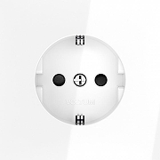 Розетка с заземлением и со шторкой, без рамки Voltum S70 VLS040201 цвет Белый