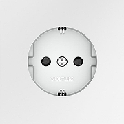 Розетка с заземлением и со шторкой, без рамки Voltum S70 VLS040202 цвет Белый-2
