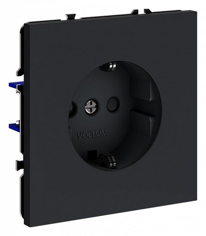 Розетка с заземлением и со шторкой, без рамки Voltum S70 VLS040207 