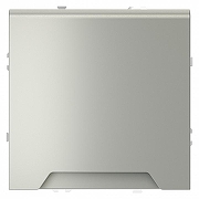 Розетка с заземлением и со шторкой, без рамки с крышкой Voltum S70 VLS040305 цвет Сталь-1