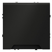 Розетка с заземлением и со шторкой, без рамки с крышкой Voltum S70 VLS040308 цвет Черный-1