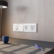 Розетка с заземлением и со шторкой и 2хUSB type A и C, без рамки Voltum S70 VLS040501 цвет Белый-4